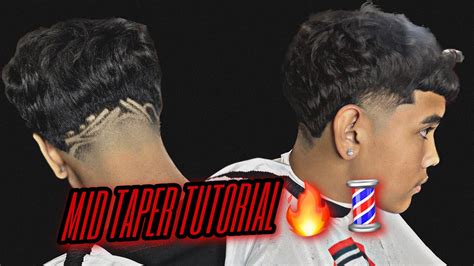 mid taper with design|mid taper back and sides.